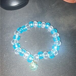 Blue and Silver Crystal Beaded Bracelets